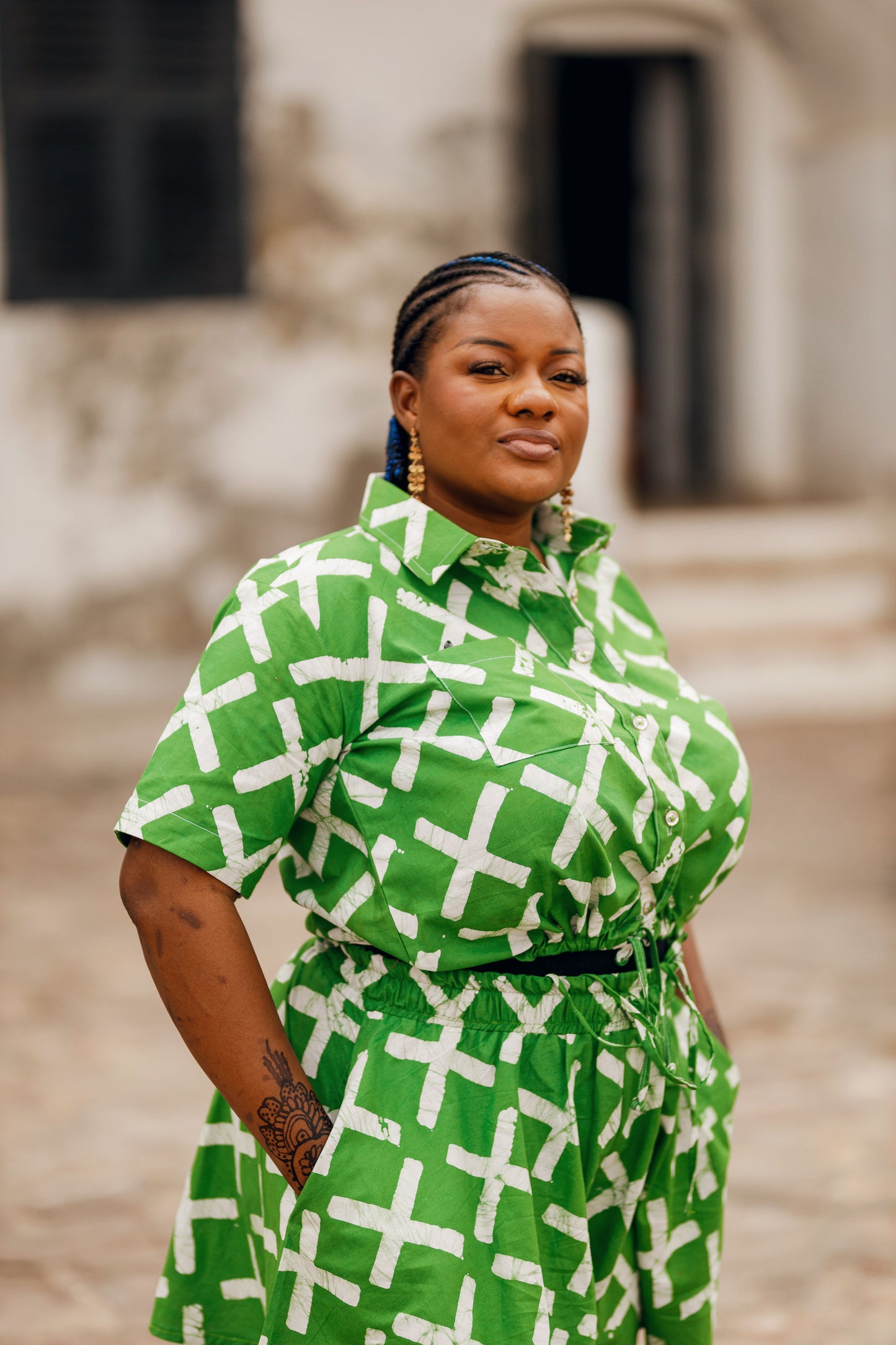 Basic Batik Circle Shorts