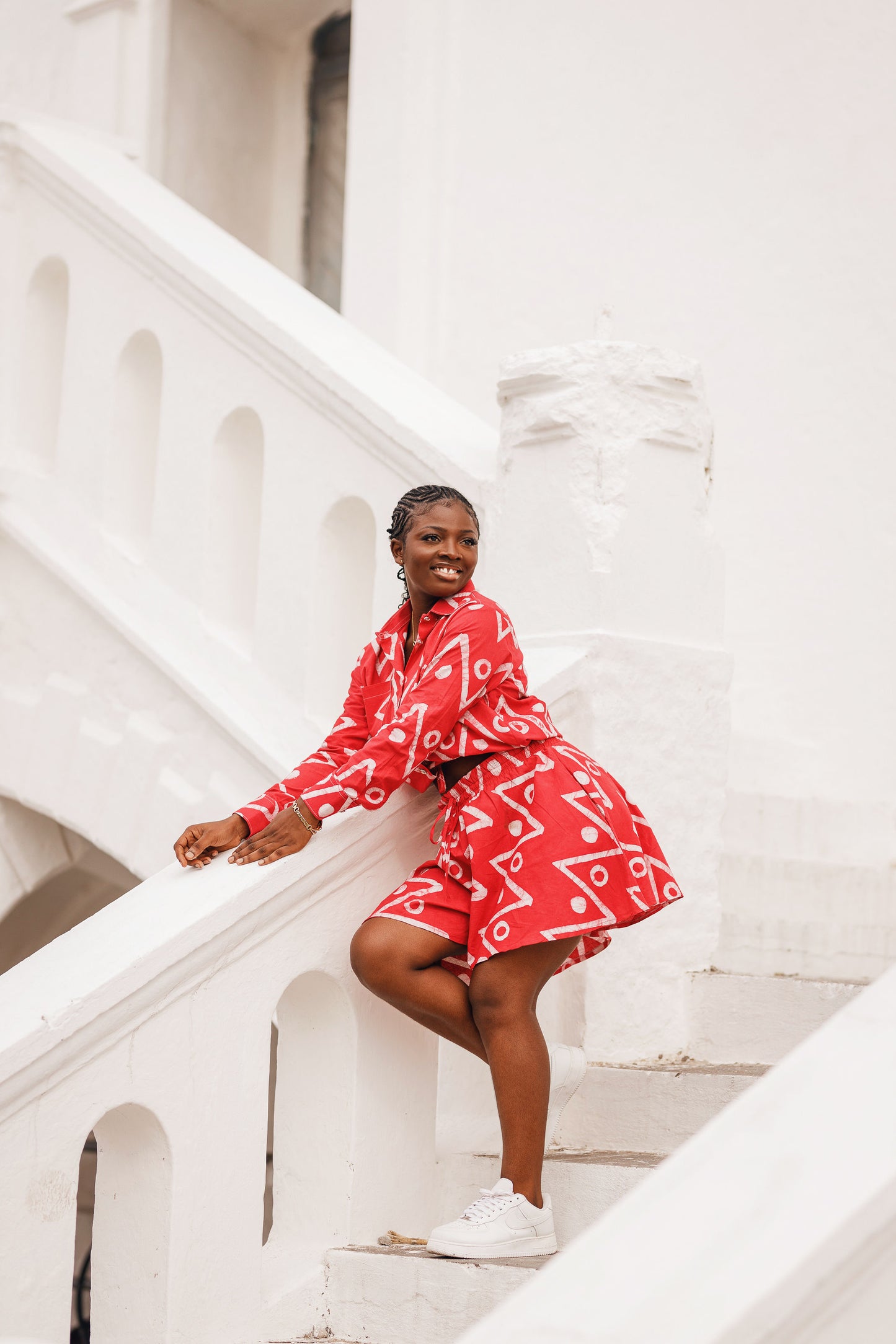 Basic Batik Crop Shirt + Shorts