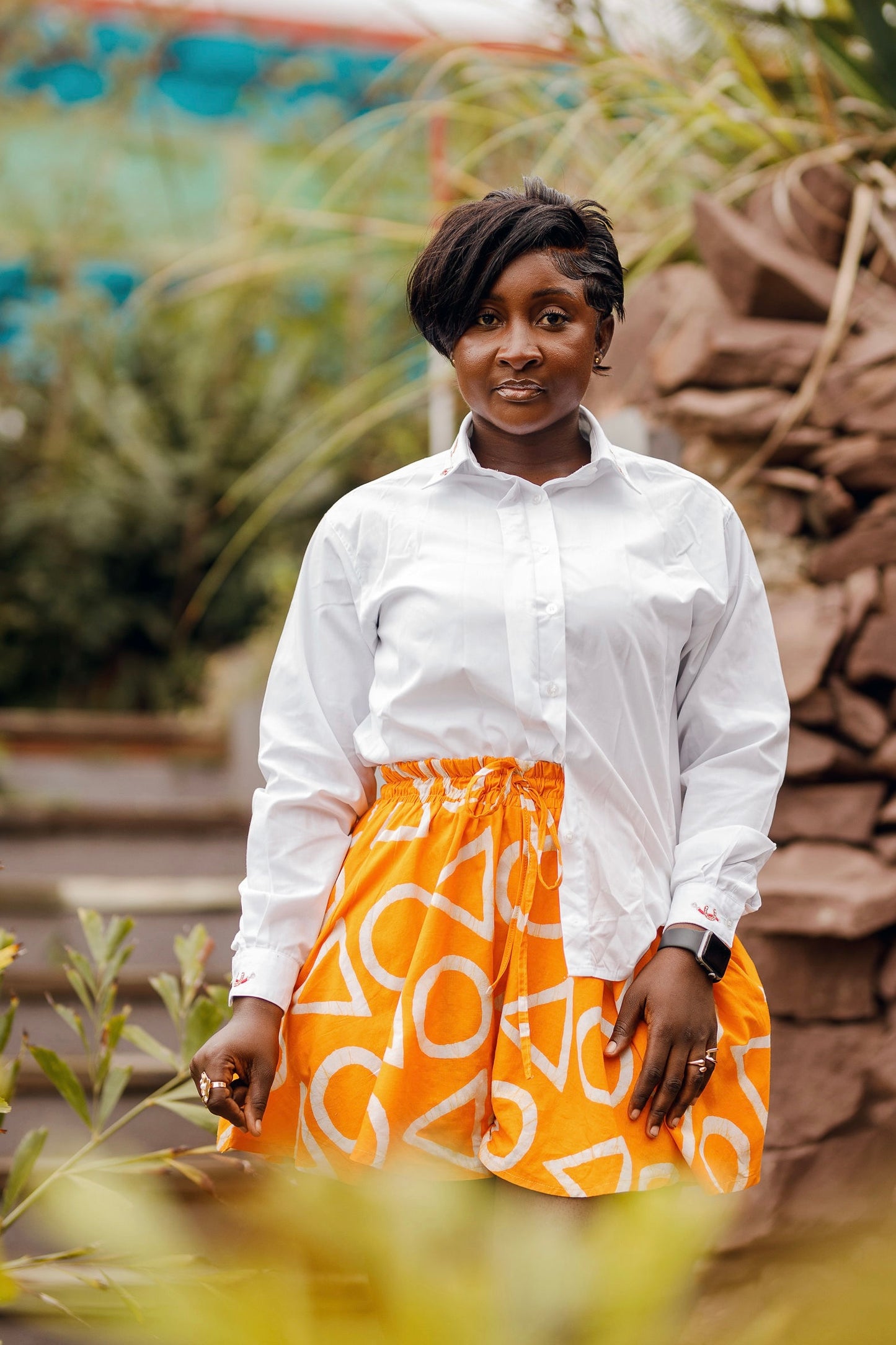 Basic Batik Circle Shorts