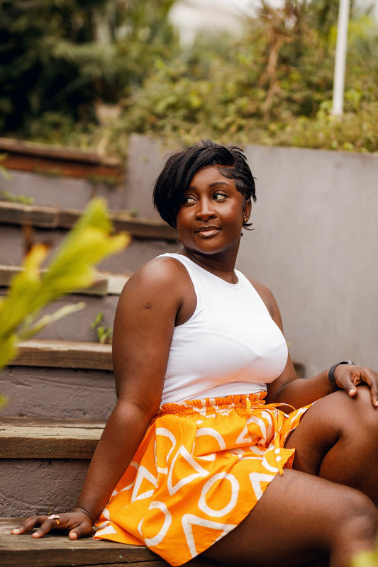 Basic Batik Circle Shorts